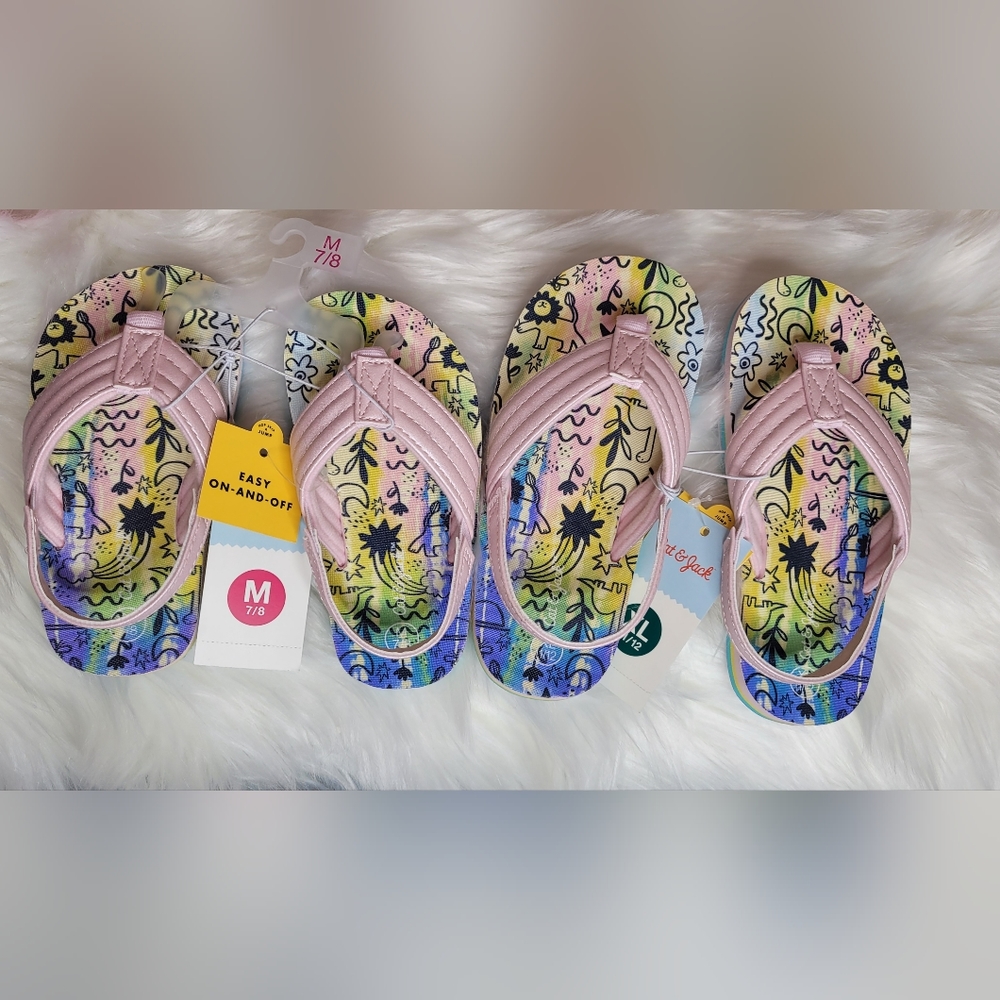 1 Pair Cat & Jack Flip Flops